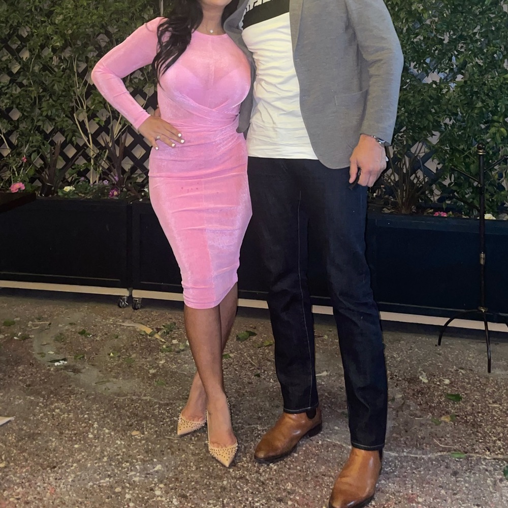 SOLD J LUX LABEL Pink dress only wore once